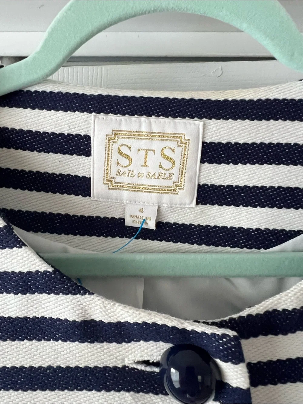 Sail to Sable Black and White Striped Short Sleeve Mini Dress